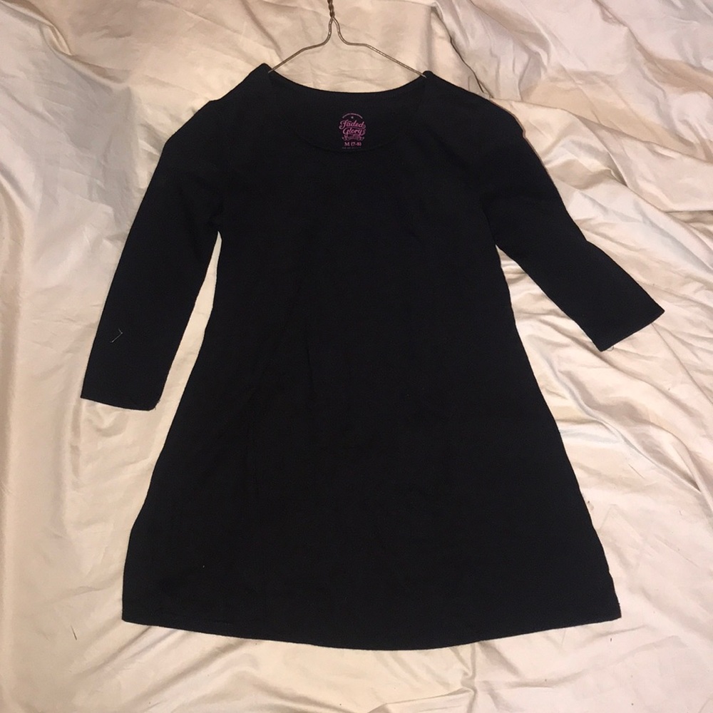 💜 4/$16 LIKE NEW GIRL SUPER CUTE BLACK DRESS💜